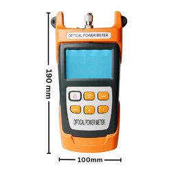 Corslet Optical Power Meter VTC830 Laser Cable DB Tester Optic Telecom Catv FC/SC Tester for Telecommunication, Power Meter Optical Fiber Accessories 2000 Counts Orange image 2