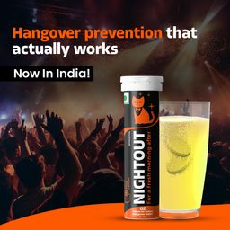 Fast&Up NightOut | 10 Effervescent tabs | Instant Hangover Relief | Helps detoxify liver | Rapid hydration & energy | Helps prevent Hangover | Zero sugar | Fizzy lemon flavour image 4