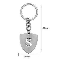 m men style English Alphabet Initial Charms Letter Initial S Alphabet Silver Stainless Steel Letters Script Name from A-Z KeyChain And KeyringFor Men And Women image 2