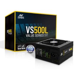 Ant Esports VS500L NonModular High Efficiency Gaming Power Supply/PSU with 1 x PCIe and 120mm Silent Fan image 1