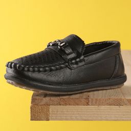 Cute Walk by Babyhug Formal Shoes - Black-picture-4