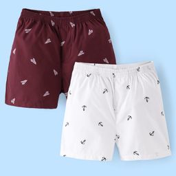 Pine Kids Cotton Elasticated Boxers Ice Cream Print Pack of 2 (Color May Vary)-image-29