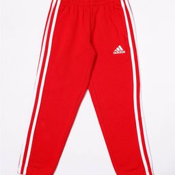 Adidas Kids Cotton Knit Full Length Lounge Pant With Logo Print - Red-image-36