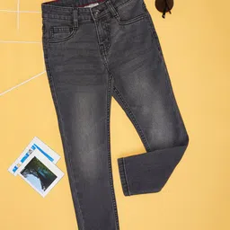 Pantaloons Junior Solid Jeans - Charcoal-picture-34