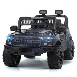 Little pup Battery Operated Ride On Jeep with Music and Lights Black-12