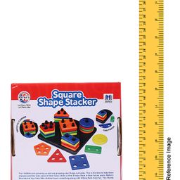 Ratnas Square Shape Stacker Shape Sorter Game - Multicolor image 3