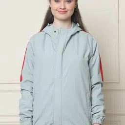 HOUSE OF VEDAS Waterproof Hooded Rain Jacket-image-65