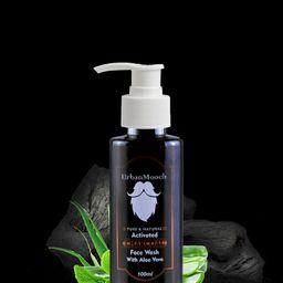 UrbanMooch Activated Charcoal Face Wash - 100 ml-2
