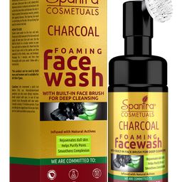 Spantra Charcoal Foaming Face Wash With Built-In Face Brush - 100 ml-28
