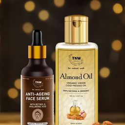 TNW The Natural Wash Combo of 2 Anti Aging Serum 30 ml & Almond Oil 100 ml-66