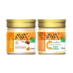 AYA Set of Honey & Vitamin C Exfoliating Face Scrubs - 100 ml Each-51