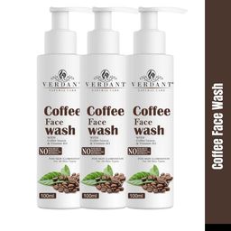 Verdant Natural Care 3-Pcs Coffee Face Wash With Vitamin B3 - 100ml Each-18