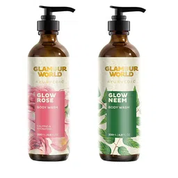 Glamour World Ayurvedic  Glow Set Of 2 Milk & Glow Neem Body Wash 200 ml Each-20