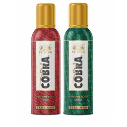 St. John Men Set of Cobra True Man & Real Man Perfumed Body Spray - 100 ml Each-11