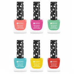 krayons Set Of 6 Gel Based Matte Finish Nail Enamel - 6 ml each-image-40