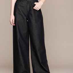 The Roadster Life Co. Women High-Rise Palazzo Fit Jeans-image-50