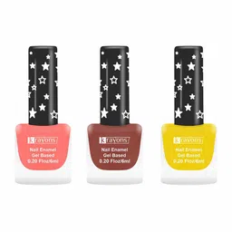 krayons Set of 3 Gel Based Quick Dry Nail Enamel 6ml Each - Shade 01, 18, 16-16