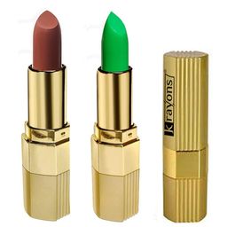 krayons Desire Matte Set Of 2 Lipstick 3.5 g Each Caramel Brown 301- Magic Pink 305-31