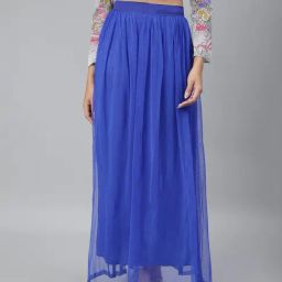 Scorpius Blue Maxi Skirt-image-39