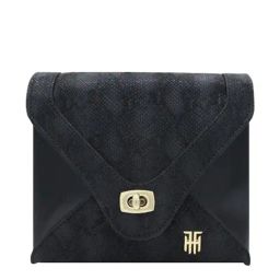 THE HOLISTIK Glititer Black Textured Medium Handbag-35
