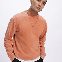 glitchez Timeless Oversize Washed Fleece Lined Sweatshirt-picture-4