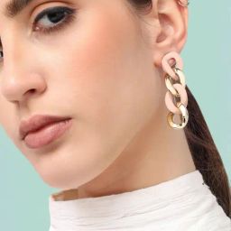 Sohi Gold Plated Designer Casual Dangler Earrings-54