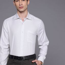 Louis Philippe Classic Printed Pure Cotton Formal Shirt-picture-22