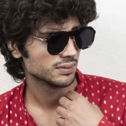 Ted Smith Black Aviator UV Protection Unisex Sunglasses-image-12