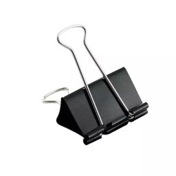 Kokuyo 15 mm 30 Sheets Black Steel Double Clip, JB36D-17