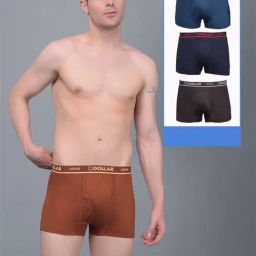 Dollar Lehar Assorted Cotton Regular Fit Trunks - Pack Of 4-picture-47