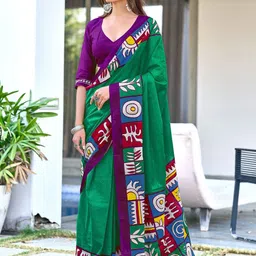 Anouk Ethnic Motifs Pure Cotton Saree-picture-47