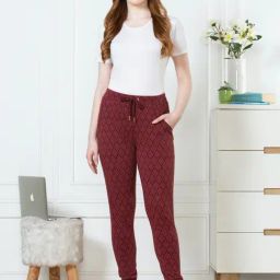 Van Heusen Maroon Regular Fit Joggers-image-20