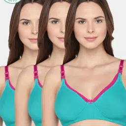 Inner Sense Green Non Wired Non Padded Nursing Bra (Pack Of 3)-image-90