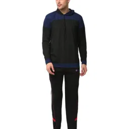 Vimal Jonney Navy & Black T-Shirt & Trackpants-picture-8