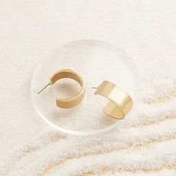 Zaveri Pearls Gold Tone Contemporary & Stylish Semi Hoop Earring-ZPFK15155-72