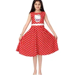 Aarika Kids Red Printed Dress-image-44