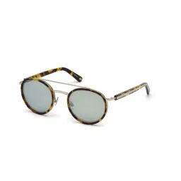Web Eyewear Blue Round Unisex Sunglasses Designed in Italy-image-45