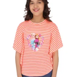 Cutecumber Kids Orange Striped Top-image-64