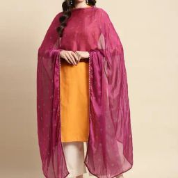 Saadgi Purple Embellished Dupatta-image-77