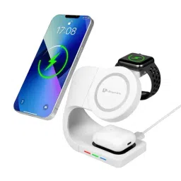 Ultraprolink UM1006ZW Vylis Curve 20W 4-in-1 Mag-Safe Charging Dock with PD Charger (White)-14