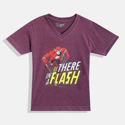 Eteenz Kids Boys Flash Printed V-Neck T-Shirt-image-79