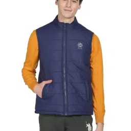 U.S. Polo Assn. Navy Blue Regular Fit Quilted Jacket-picture-22