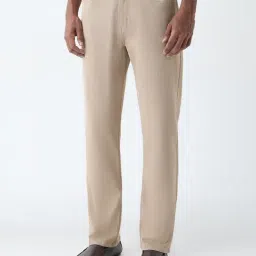 Ascot by Westside Beige Solid Relaxed-Fit Mid-Rise Jeans-picture-25