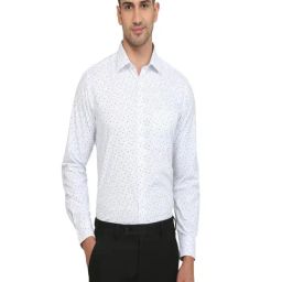 Park Avenue Blue Regular Fit Printed Formal Shirt-picture-46