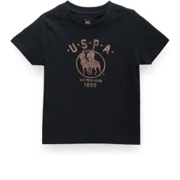 U.S. Polo Assn. Kids Navy Printed T-Shirt-picture-2