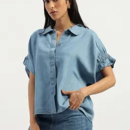 United Colors of Benetton Blue Casual Shirt-picture-35