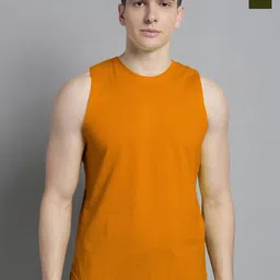 FBAR Pack Of 2 Pure Cotton Sleeveless Training Innerwear Vests 1011FBAE-26-34-XS-28