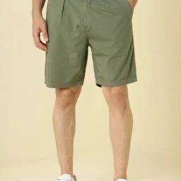 Allen Solly Green Regular Fit Shorts-picture-41