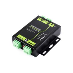 Waveshare Industrial Grade 2-Ch CAN To Ethernet Server, 2-Ch CAN + RS485 + Ethernet Port, Supports CAN Repeater / CAN To RS485, Dual SOCKET image 1