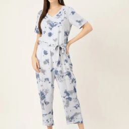 maaesa Blue Tie & Dye Jumpsuit-image-77